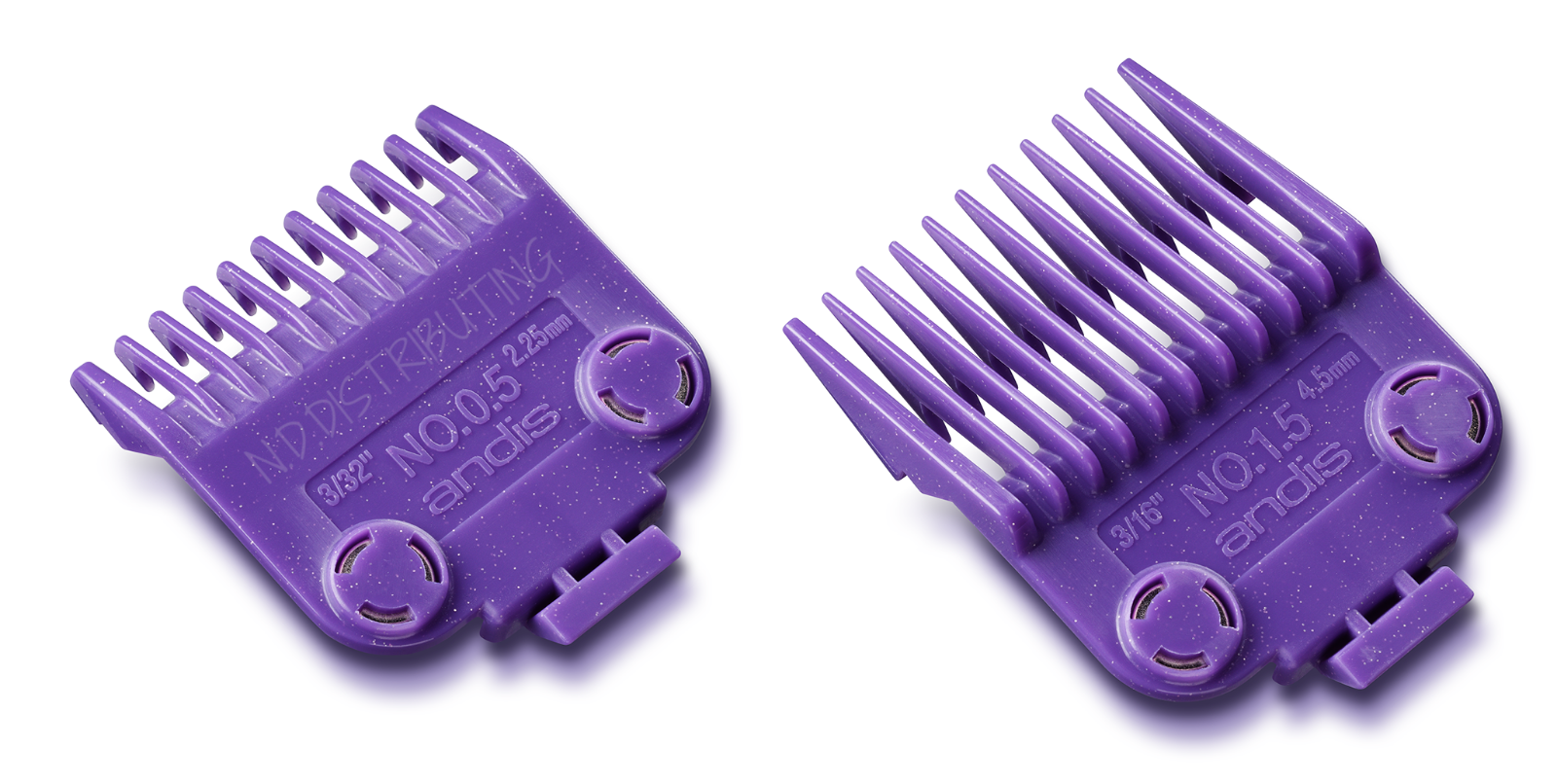 andis purple double magnetic guards